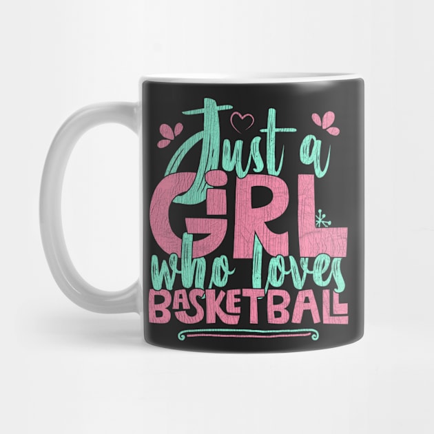 Just A Girl Who Loves Basketball Gift graphic by theodoros20